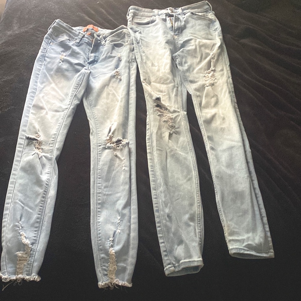 Ripped Skinny Jeans Hollister, Wax Jean